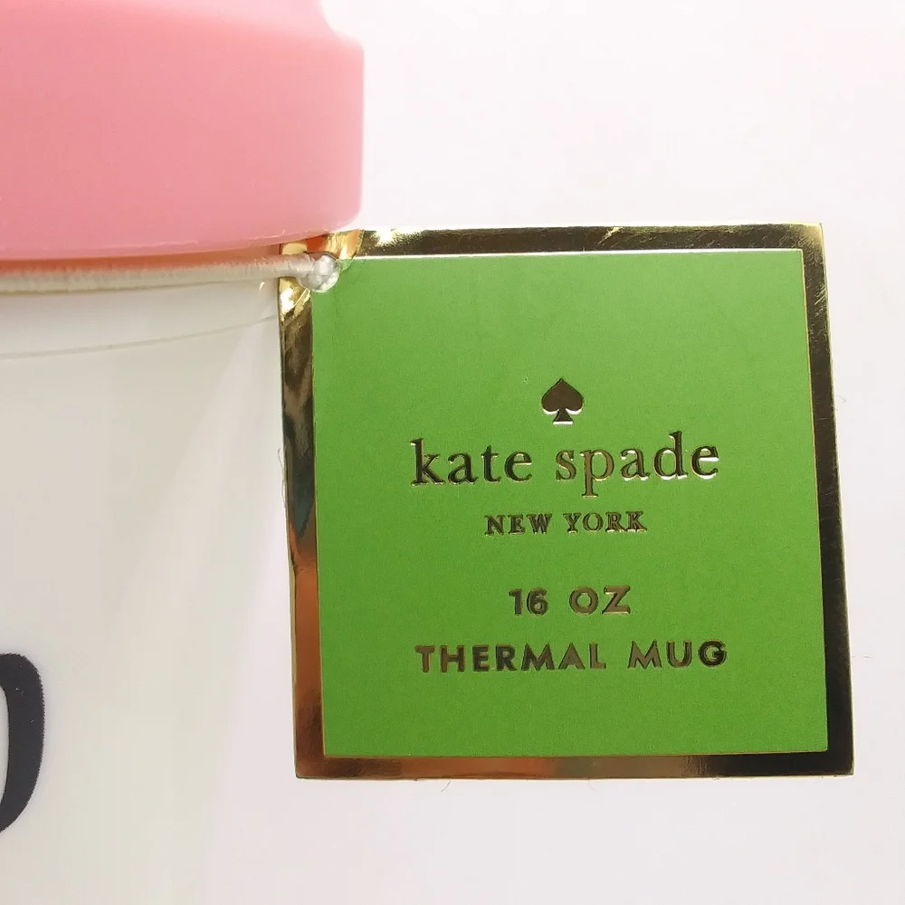 KATE SPADE Rise and Shine 16 oz Thermal Mug NWT - Picture 3 of 12